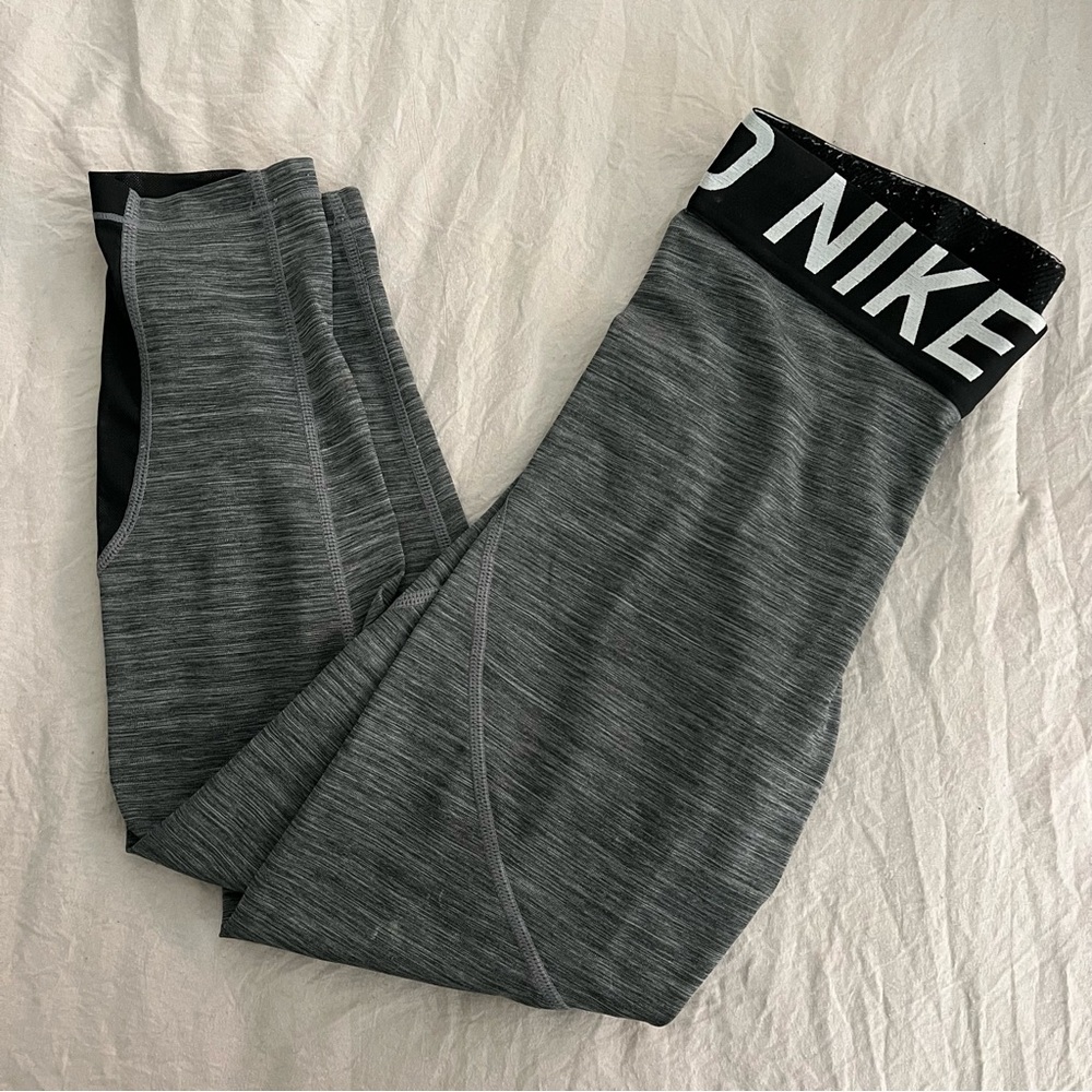 Nike Pro Mesh Grey Leggings
